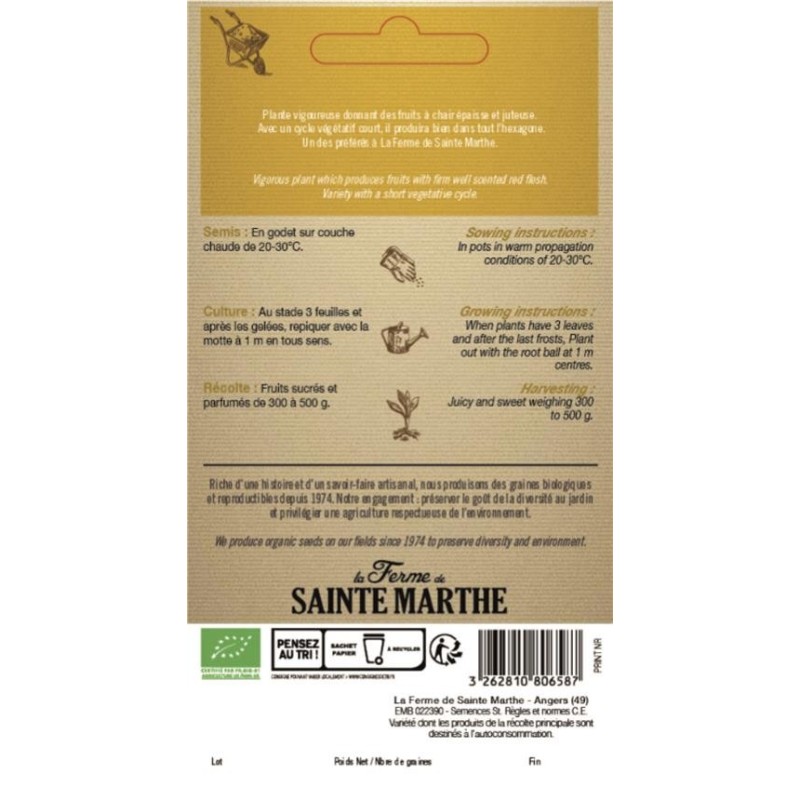 TOMATE Noire de Crimée AB  - Semences reproductibles bio