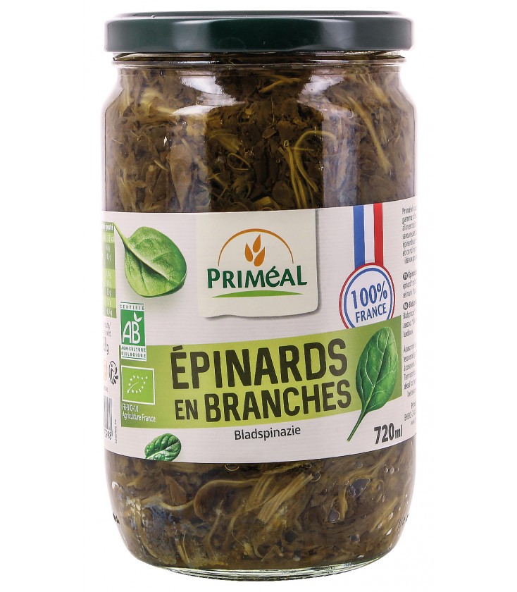 Conserves Epinard en Branches bio