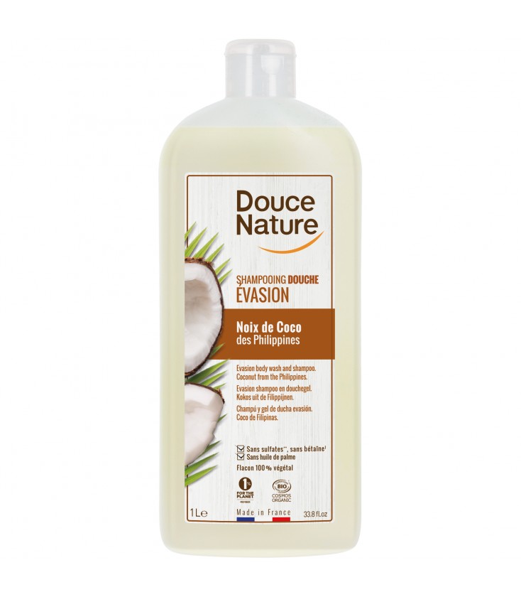 PROMO - Shampooing Douche Evasion Noix de Coco bio