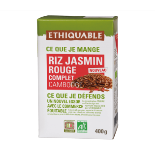 Riz Jasmin Rouge Complet du Cambodge bio & équitable