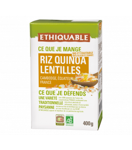 Riz - Quinoa - Lentilles corail et jaunes bio & équitable