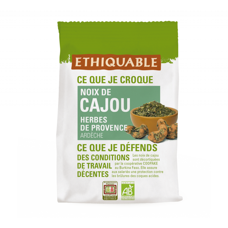 Noix de Cajou Grillées et Salées bio & équitable