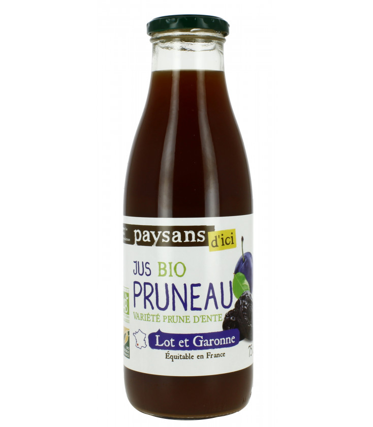 Pur jus de Pruneau bio et équitable