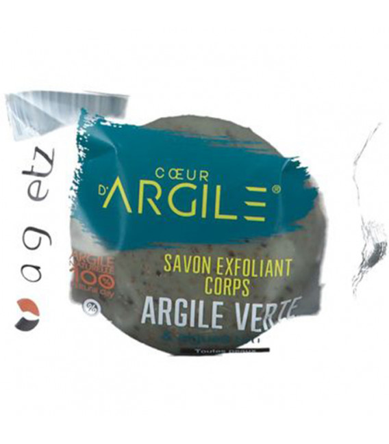 PROMO - Savon exfoliant pour le corps à base d'argile verte