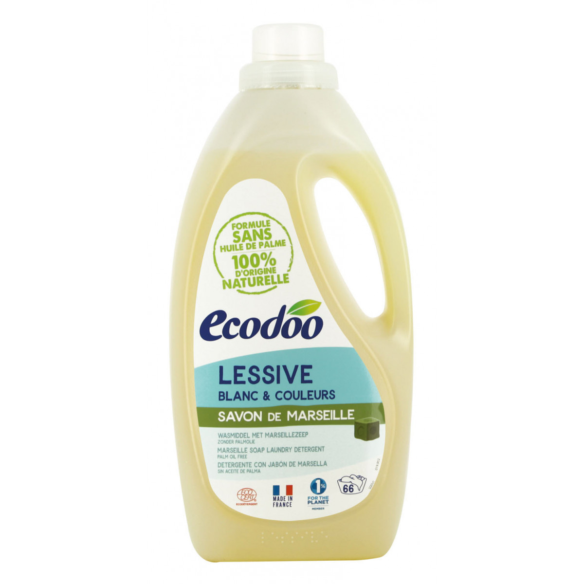 Recharge de lessive liquide au savon de Marseille - 1000 ml