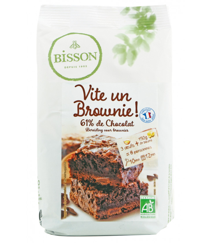 Vite Un Brownie 61 % de chocolat bio et équitable