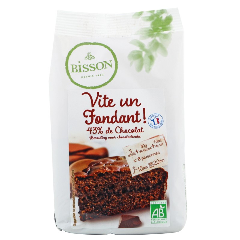 Vite Un Fondant ! 43% de Chocolat bio