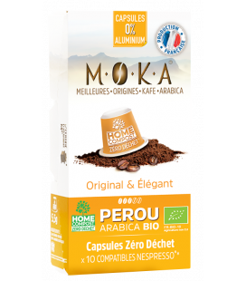 Capsules biodégradables de café Arabica Bio PEROU x10