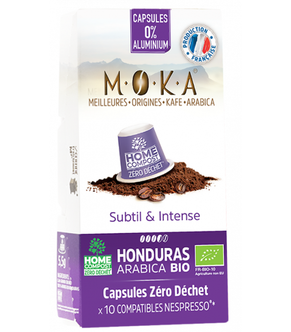 Capsules biodégradables de café Arabica Bio HONDURAS x10