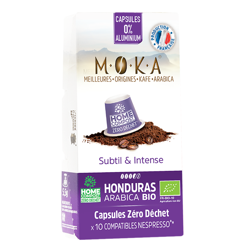 Capsules biodégradables de café Arabica Bio HONDURAS x10