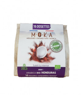 Dosettes biodégradables de café Arabica Bio HONDURAS x16