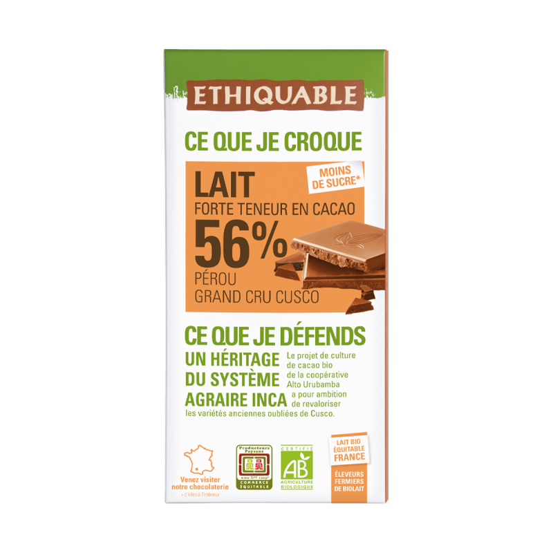 Chocolat Noir 70% Fleur de Sel Camargue/Pérou bio & équitable