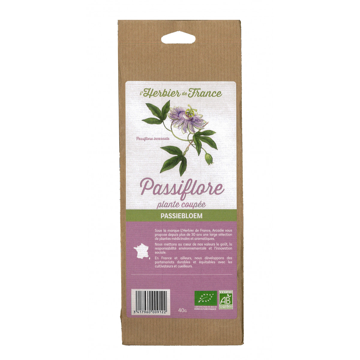 Tisane Passiflore 250 GRS plante France Passiflora incarnata.