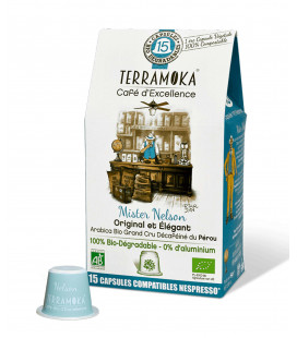 TERRAMOKA Café bio 120 capsules Home Compost type Nespresso® -Kalindia