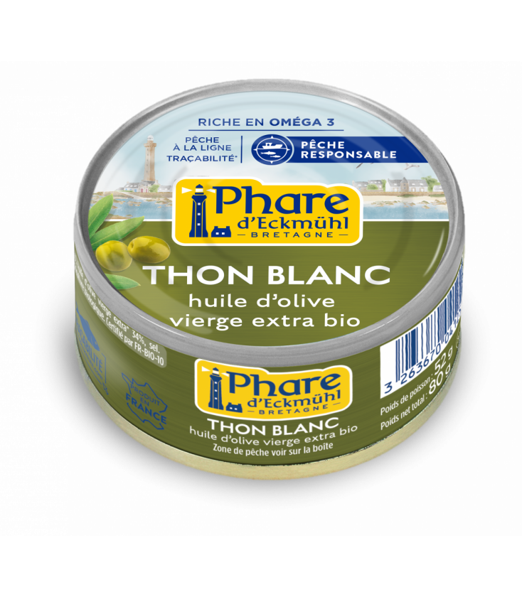 Thon blanc à l'huile d'olive vierge extra bio