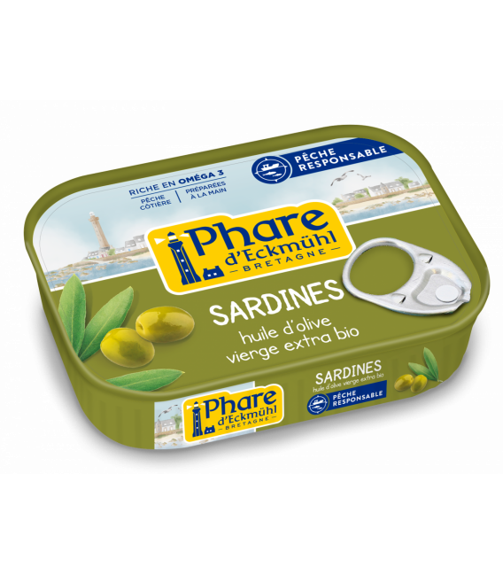 Sardines à l'huile d'olive bio