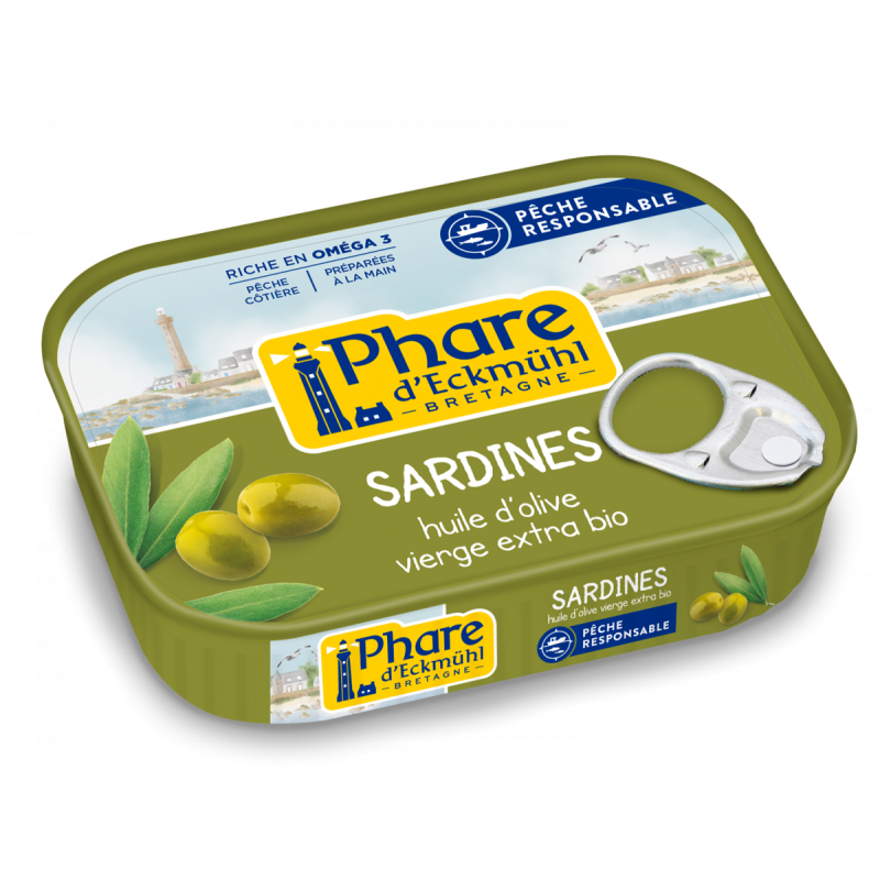 Sardines à l'huile d'olive bio