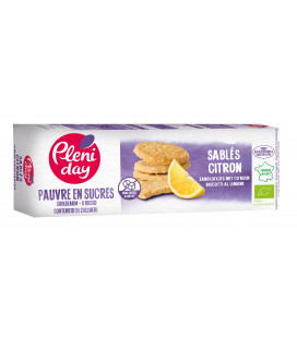 DATE DÉPASSÉE - Sablés Citron - Pauvre en Sucres - Bio