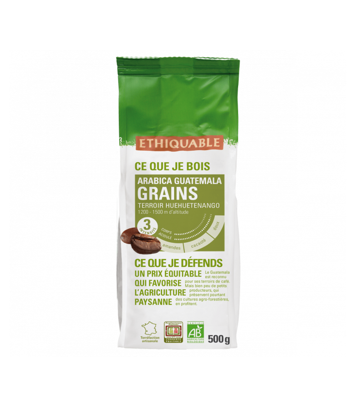 Café Guatemala GRAINS bio & équitable - 500 g