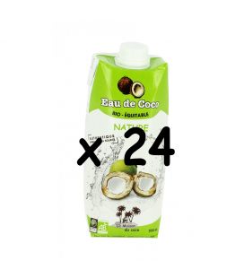 Lot de 12 eaux de Coco nature 500 mL - bio & équitable