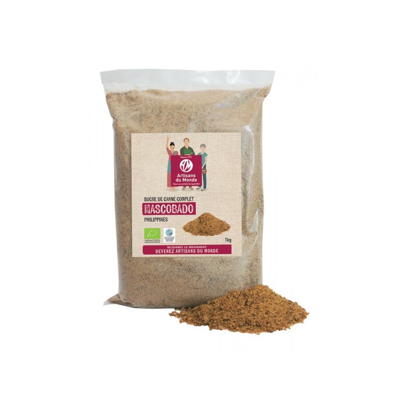 Sucre de Canne Complet - Mascobado Bio et équitable RHD 5 kg