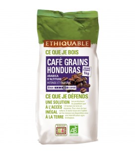DATE DÉPASSÉE - LOT de 5 - Café Honduras GRAINS bio & équitable 1 kg
