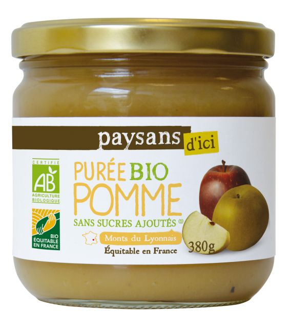 Purée Pommebio et équitable