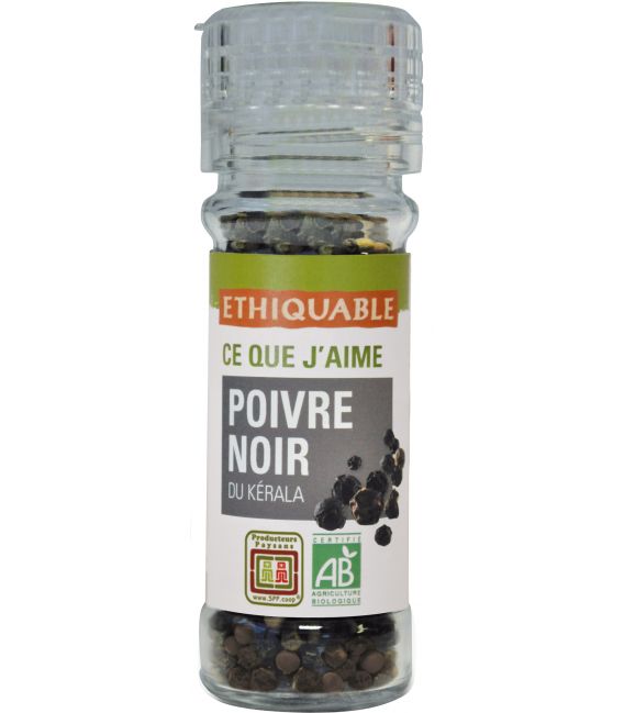 Poivre noir du Kérala en grains bio & équitable