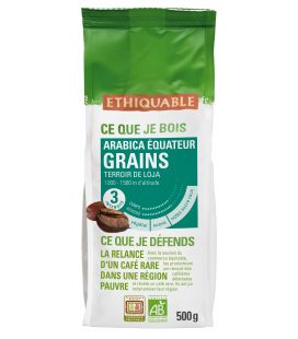DATE PROCHE - Café Équateur GRAINS bio & équitable - 500 g