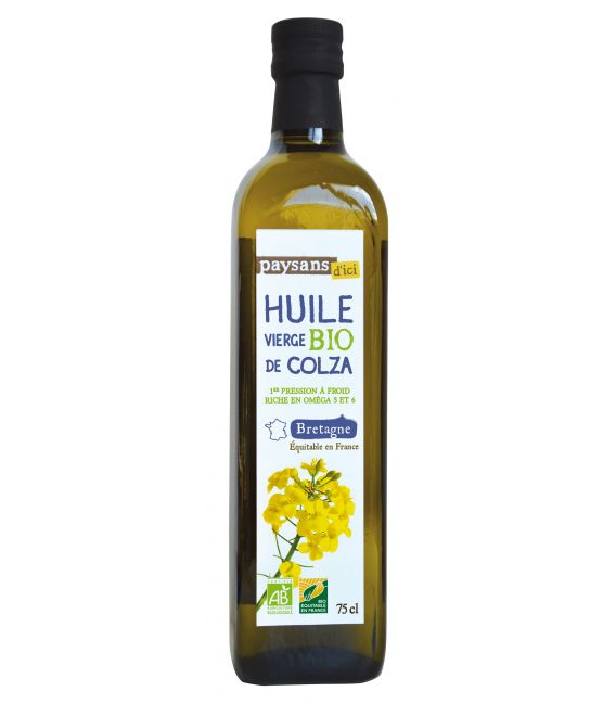 Huile vierge bio de Colza bio et équitable