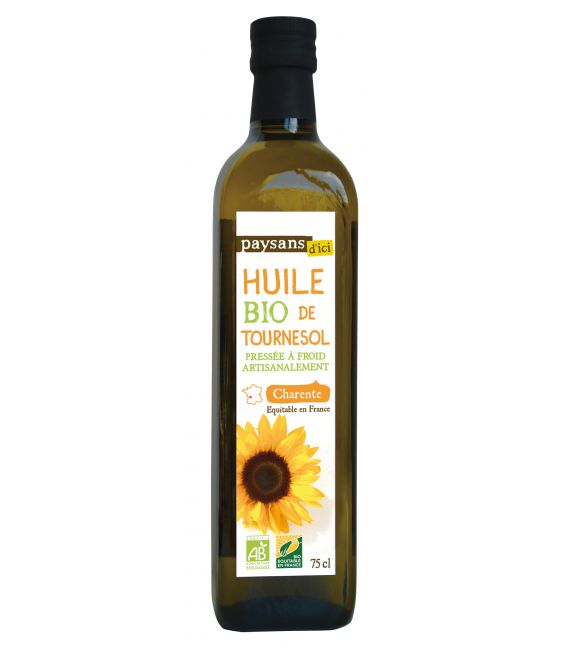 Huile de tournesol du Gers bio & équitable