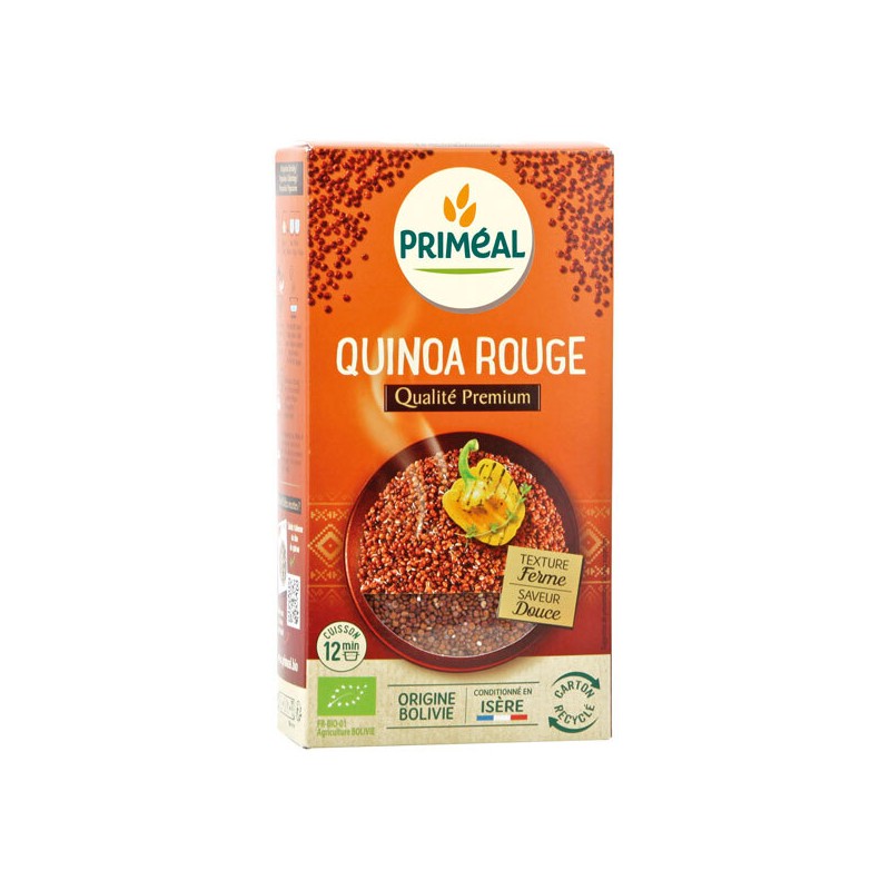 Quinoa rouge bio, vegan et sans gluten