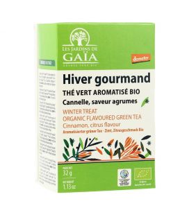 Hiver Gourmand - Thé Vert aromatisé - Agrumes, cannelle bio & demeter & équitable