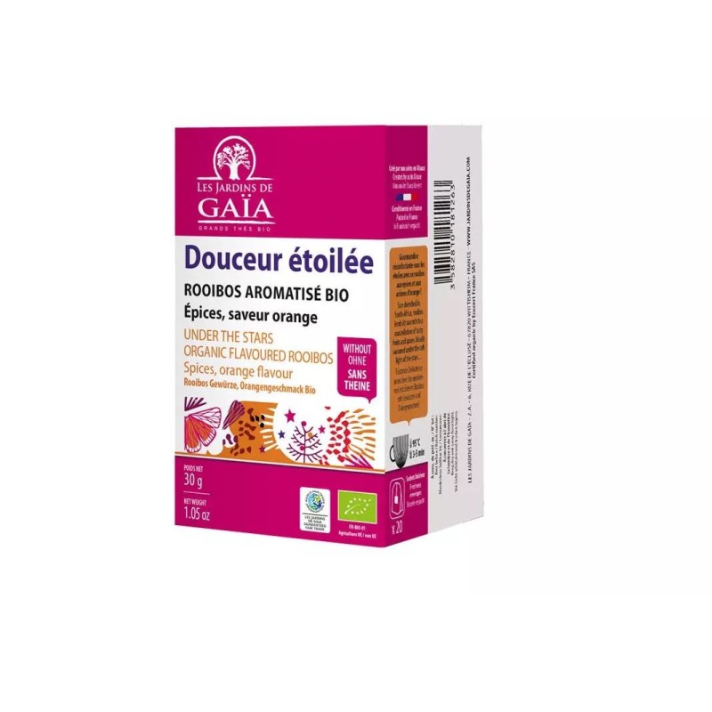 Douceur étoilée - Rooibos aromatisé - Épices, orange - Afrique du Sudbio & équitable