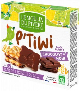 Biscuits P'tiwi au chocolat noir bio & équitable