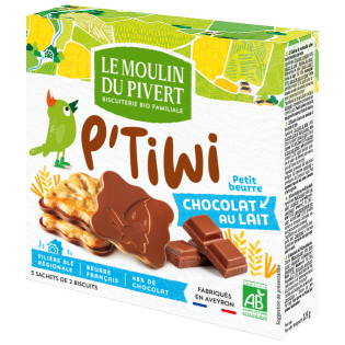Biscuits P'tiwi au chocolat au lait bio & équitable