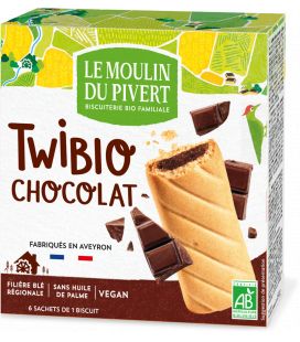 Biscuits Twibio fourrés au chocolat bio & vegan