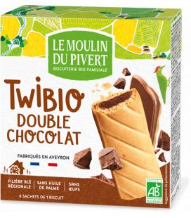 Biscuits Twibio double chocolat au lait bio & équitable