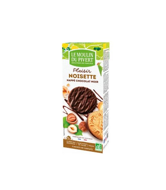 Biscuits Plaisir Noisette Chocolat Noir Bio