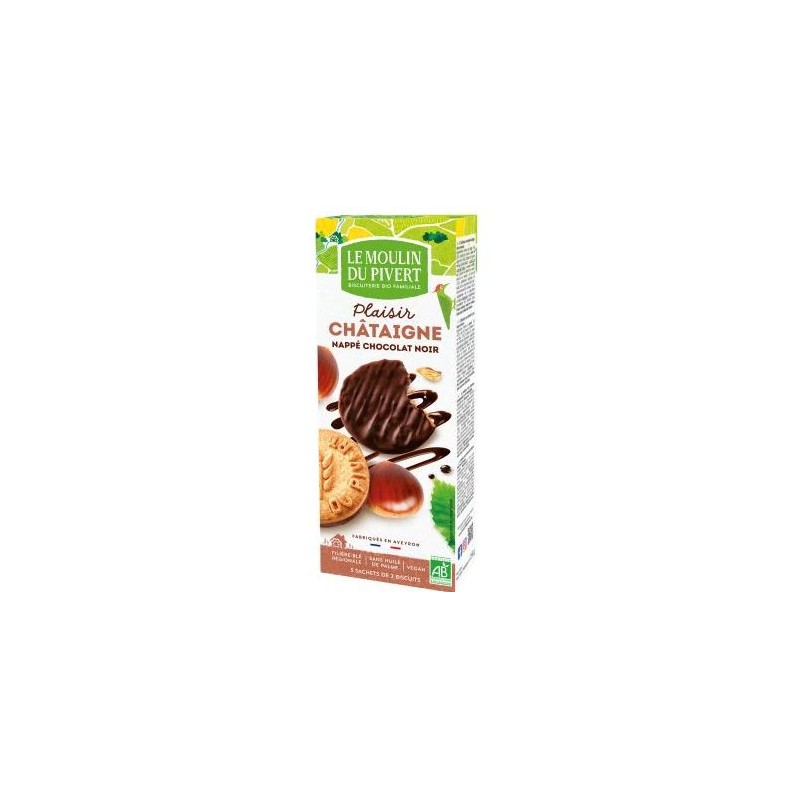 Biscuits Plaisir Châtaigne Chocolat Noir Bio