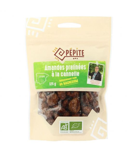 DATE DÉPASSÉE - Amandes pralinées à la cannelle bio