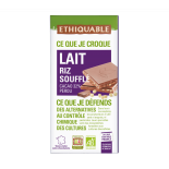 Chocolat Lait Riz soufflé bio & équitable