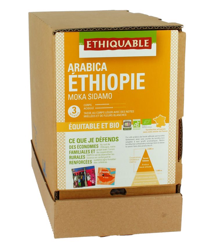 Café Éthiopie Moka Sidamo MOULU bio & équitable