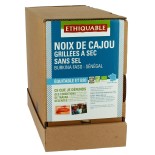 Noix de Cajou Grillées à Sec SANS SEL bio & équitable RHD 3 kg
