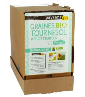 Graines de tournesol décortiquées de Gascogne bio & équitable VRAC RHD 5 kg