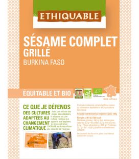 Sésame complet Grillé bio & équitable RHD 4,5 kg