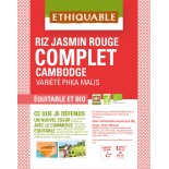 Riz Jasmin Rouge Complet du Cambodge bio & équitable