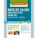 Noix de Cajou Grillées à Sec SANS SEL bio & équitable 40 g
