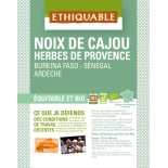 Noix de Cajou Grillées à Sec SANS SEL bio & équitable 40 g