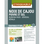Noix de Cajou Grillées à Sec SANS SEL bio & équitable 40 g